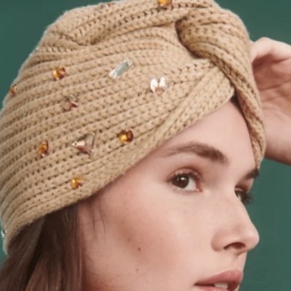 Anthropologie Perrie Embellished Beanie new within tags one size main image 5